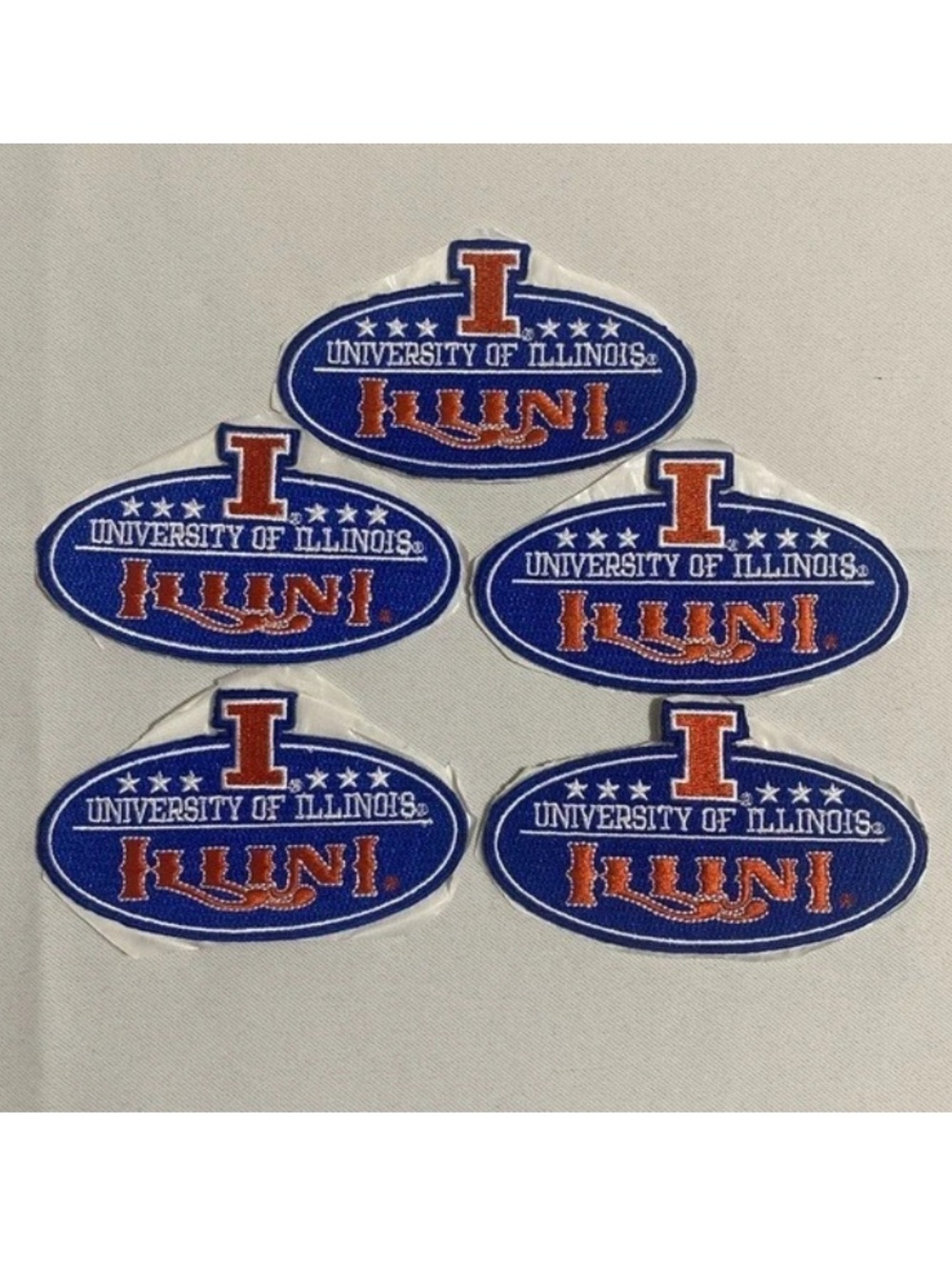 NWOT Lot of 5-UIUC University of Illinois Urbana-Champaign Embroidered Patches